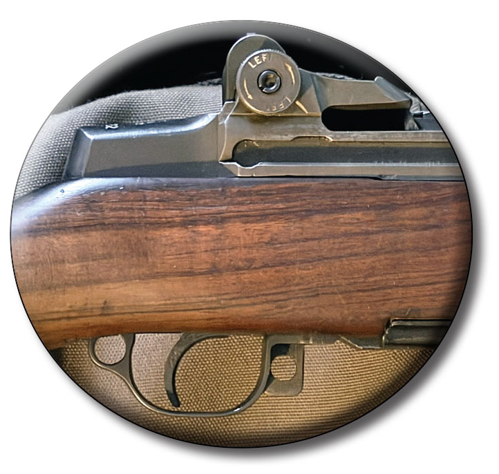 Trigger assembly with the safety off and ready to fire.